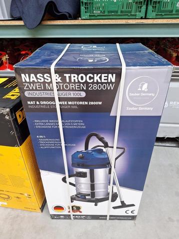 waterstofzuiger 100 Liter nat en droog 2  2800W. nieuw  beschikbaar voor biedingen