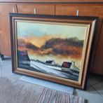 Paul Permeke (1918-1990) / Landschap met dorp, Antiek en Kunst, Ophalen of Verzenden