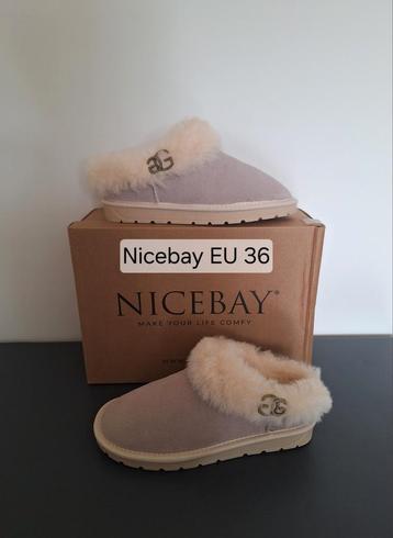 Nieuw Nicebay off white / taupe suède sloffen EU 36 beschikbaar voor biedingen