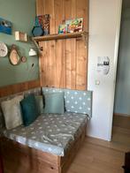 Handige chill bank met berging, Huis en Inrichting, Banken | Sofa's en Chaises Longues, Ophalen, Zo goed als nieuw, Hout