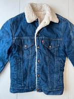 Levi’s Sherpa Truckerjack Heren Donkerblauw, Ophalen of Verzenden, Zo goed als nieuw, Maat 46 (S) of kleiner, Blauw