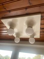 Vintage Raak Muur- of Plafondlamp met 4 Lampen midcentury, Huis en Inrichting, Lampen | Plafondlampen, Ophalen of Verzenden, Gebruikt