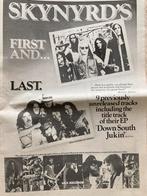 Paginagrote A3 advertentie LYNYRD SKYNYRD, Ophalen of Verzenden