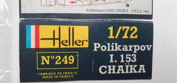 Heller no. 249 polikarpov I 153 Chaika beschikbaar voor biedingen