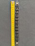 2 stoere metalen heren armbanden 21 cm, Ophalen of Verzenden, Nieuw, Zilver, Staal