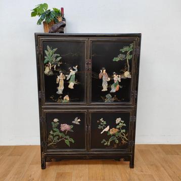 Vintage Chinese bruidskast, dressoir, buffetkast, Chinoise beschikbaar voor biedingen