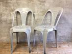 Set van 2 vintage industriele metalen stoelen uit Frankrijk, Ophalen, Gebruikt, Twee, Overige kleuren