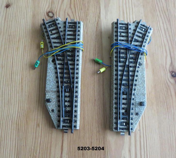 Marklin HO wissel set 5202 voor m rails, Hobby en Vrije tijd, Modeltreinen | H0, Zo goed als nieuw, Rails, Wisselstroom, Märklin
