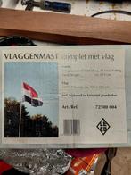 Vlaggemast 6m met vlag 150 x 225, Diversen, Vlaggen en Wimpels, Ophalen of Verzenden, Nieuw