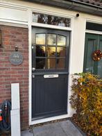 Grijze Hardhouten Voordeur, Doe-het-zelf en Verbouw, Deuren en Horren, 80 tot 100 cm, Ophalen of Verzenden, 200 tot 215 cm, Hout