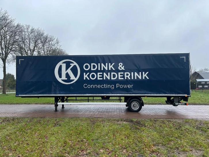 DRAF be oplegger 7 ton huifzeilen met laadklep 750 kg, Auto's, Vrachtwagens, Bedrijf, Te koop, Aanhangers en Opleggers, Overige brandstoffen