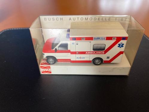 Busch - Ford E350 ambulance Oost Twente 1:87, Hobby en Vrije tijd, Modelauto's | 1:87, Gebruikt, Overige typen, Overige merken