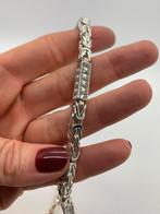 Z302 Prachtige zilveren koningsketting 70 cm | 120 gram, Sieraden, Tassen en Uiterlijk, Ophalen of Verzenden, X, Zilver, Zilver