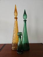 Vintage Empoli karaf hond genie bottle, Ophalen of Verzenden
