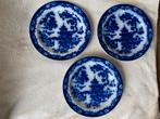 3 vloeiblauwe borden uit 1855 Hindostan P. Regout, Ophalen of Verzenden