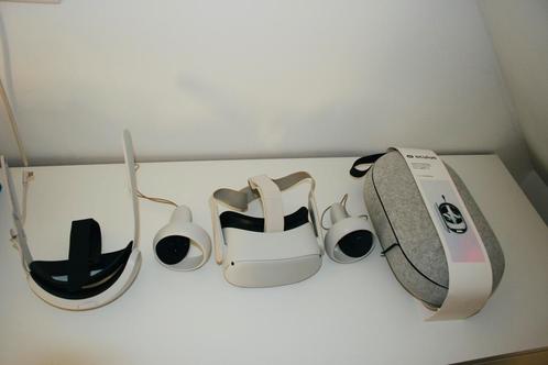 Meta Quest 2 vr+Meta Quest 2 Elite Strap met batterij+ Case, Spelcomputers en Games, Spelcomputers | Sony PlayStation 5, Gebruikt