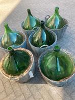 Mooie grote groene dame Jeanneflessen gistfessen 55 liter, Ophalen