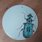 Bloomingville wandbordje groen "kever / insect"  zgan, Ophalen of Verzenden, Zo goed als nieuw