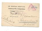 Krijgsgevangenen Post -1917 met censuur, Verzenden, Briefkaart