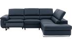 Natuzzi leren hoekbank, Huis en Inrichting, Ophalen, 250 tot 300 cm, Gebruikt, Hoekbank