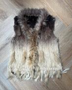 Boho stijl mouwloos ombre bontvestje uit konijn en wasbeer, Kleding | Dames, Ophalen of Verzenden, Zo goed als nieuw, Maat 38/40 (M)