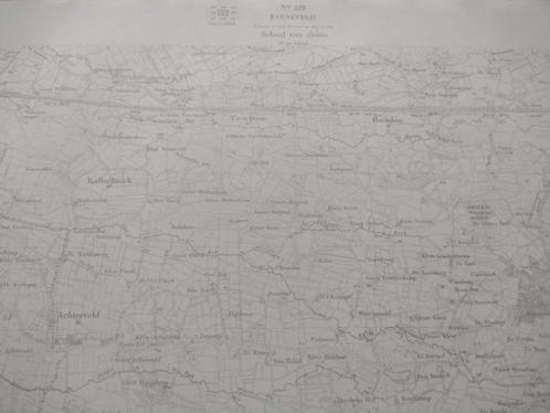 429 Barneveld Harselaar Achterveld Terschuur Plattegrond, Antiek en Kunst, Kunst | Litho's en Zeefdrukken, Ophalen of Verzenden