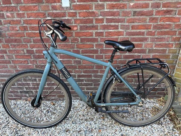 Herenfiets Gazelle Esprit blauw, Fietsen en Brommers, Fietsen | Heren | Herenfietsen, Gebruikt, Gazelle, 57 tot 61 cm, Versnellingen