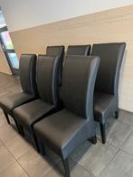 Stoelen (6), Huis en Inrichting, Stoelen, Ophalen, Zo goed als nieuw, Zwart, Vijf, Zes of meer stoelen