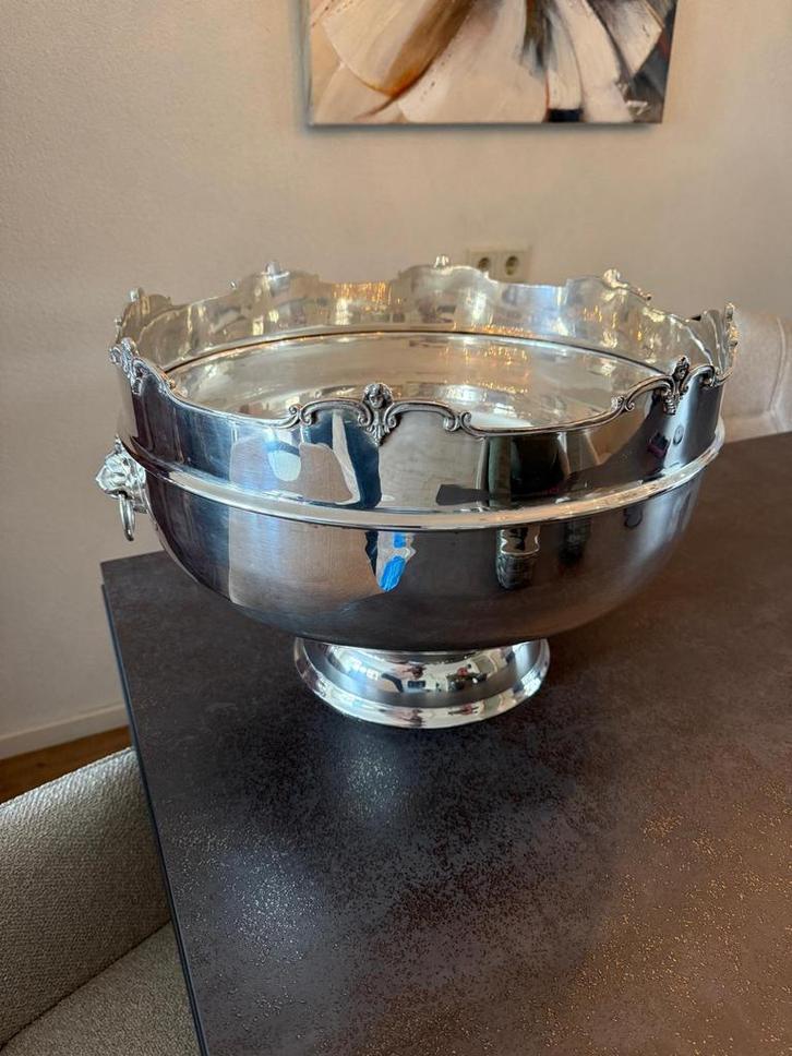 Exclusieve Champagne- wijn koeler, Huis en Inrichting, Woonaccessoires | Schalen en Manden, Zo goed als nieuw, Schaal, Rond, Overige materialen