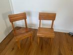 2 oude houten poppenstoeltjes, Ophalen of Verzenden