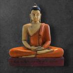 Samadhi Houten Boeddha Herkomst Srilanka 22cm, Huis en Inrichting, Woonaccessoires | Boeddhabeelden, Ophalen of Verzenden, Zo goed als nieuw