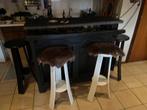 Bar, Huis en Inrichting, Barren, Ophalen, Gebruikt, Inclusief barstoelen
