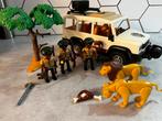 Playmobil stoere Safari Jeep net 3 rangers 2 leeuwen, Ophalen of Verzenden, Zo goed als nieuw