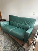 Gratis groen leren bankje Rolf benz, Huis en Inrichting, Banken | Bankstellen, Ophalen, Gebruikt, Minder dan 75 cm, Tweepersoons