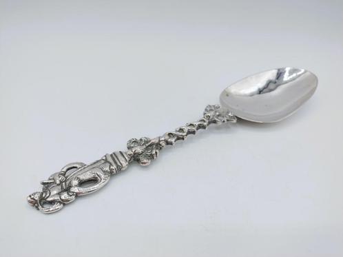 Zilveren gelegenheidslepel, Friesland, 18e eeuws, Antiek en Kunst, Antiek | Goud en Zilver, Zilver, Verzenden