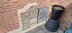 1,5m2 Cobbelstones getrommeld 20x30x6 en 4 60x60x5 Tegels, Ophalen, Zo goed als nieuw, Minder dan 5 m², Beton