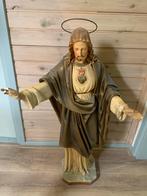 Antiek Heilig Hart Beeld - Restauratie Nodig, Ophalen