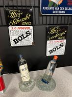 2 x Emaille reclamebord Bols Jenever Langcat Bussum, Antiek en Kunst, Antiek | Emaille, Ophalen