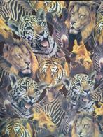 Lap stof tijger zeebra leeuw giraf panter safari print, Ophalen of Verzenden, Zo goed als nieuw