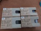 4x 2 moods waterglazen.  Onbreekbaar glas 300 ml. 8 stuks, Nieuw, Ophalen of Verzenden, Overige stijlen, Overige materialen