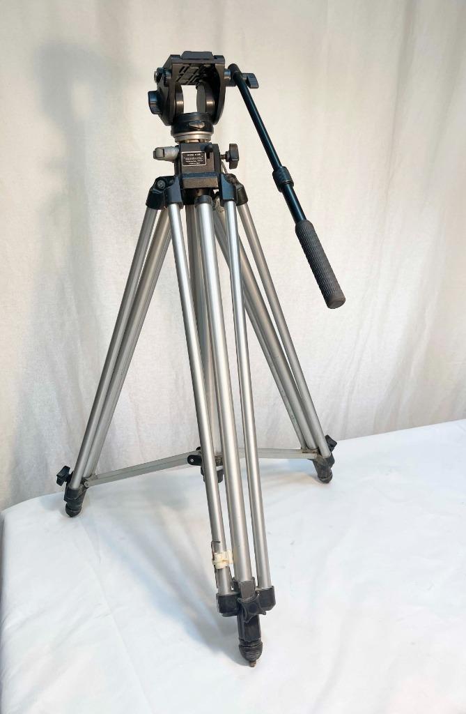Manfrotto #28 statief + IR INNOREL Kop, Audio, Tv en Foto, Fotografie | Statieven en Balhoofden, Gebruikt, Driepoot, 175 cm of meer
