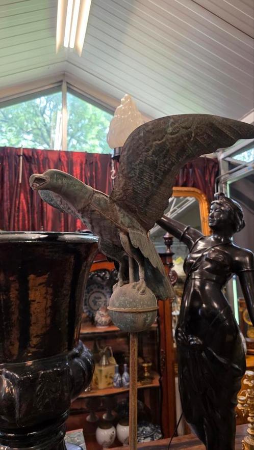 18e eeuw koperen adelaar op stok, Antiek en Kunst, Antiek | Religie, Ophalen