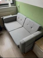 Klein scandinavisch bankje grijs, Huis en Inrichting, Ophalen, Tweepersoons, 140 cm, Zo goed als nieuw