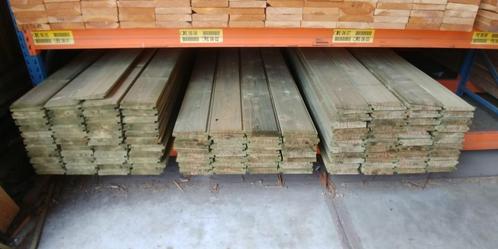 Rabatdelen en zweeds rabat t.b.v. schutting, Tuin en Terras, Schuttingen, Nieuw, Hout, Ophalen