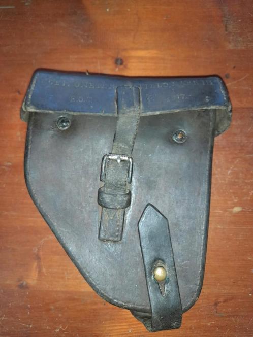 US Army Kanon Clinometertas leer 1917 - WW1, Verzamelen, Militaria | Tweede Wereldoorlog, Landmacht, Amerika, Ophalen of Verzenden