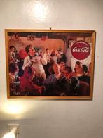 Vintage prent ingelijst achter ontspiegeld., Ophalen, 50 tot 75 cm, 50 tot 75 cm, Print