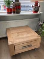 Eiken salontafels, Huis en Inrichting, Vierkant, Zo goed als nieuw, Minder dan 50 cm, 50 tot 100 cm