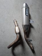 HGS Uitlaat Honda CRF250R 2022-2024 ovalen demper met RVS, Ophalen of Verzenden, Gebruikt