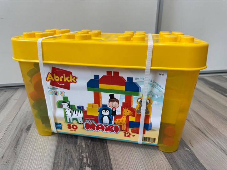 Abrick 50 pieces geel nieuw, Kinderen en Baby's, Speelgoed | Bouwstenen, Nieuw, Abrick, Ophalen of Verzenden