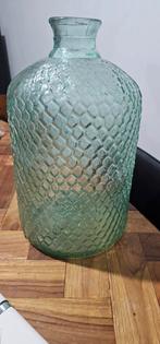 Mooie groene vaas, Minder dan 50 cm, Groen, Glas, Ophalen of Verzenden